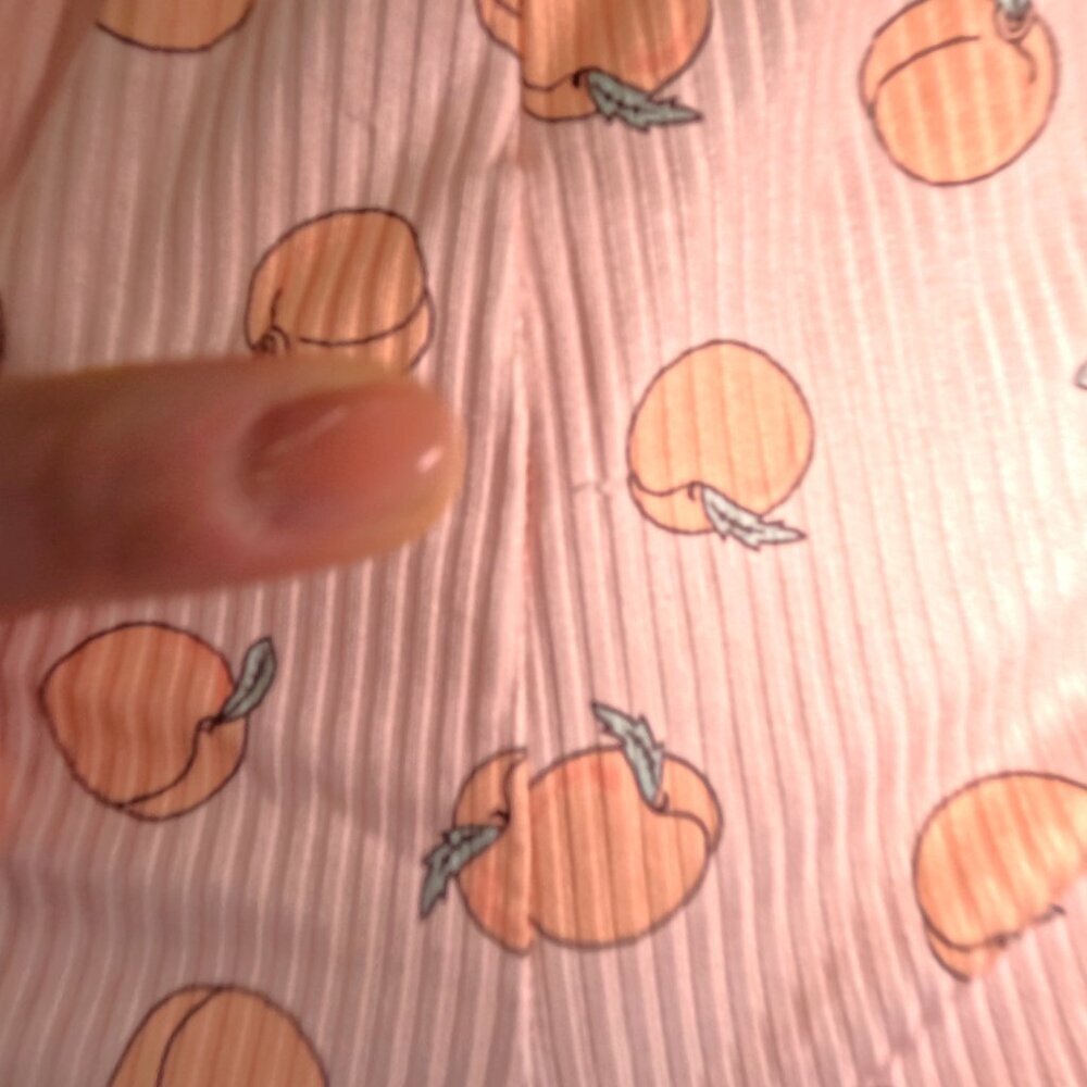 Girl's Peach Print Summer Romper ( 4T/110)​ - Picture 3 of 3